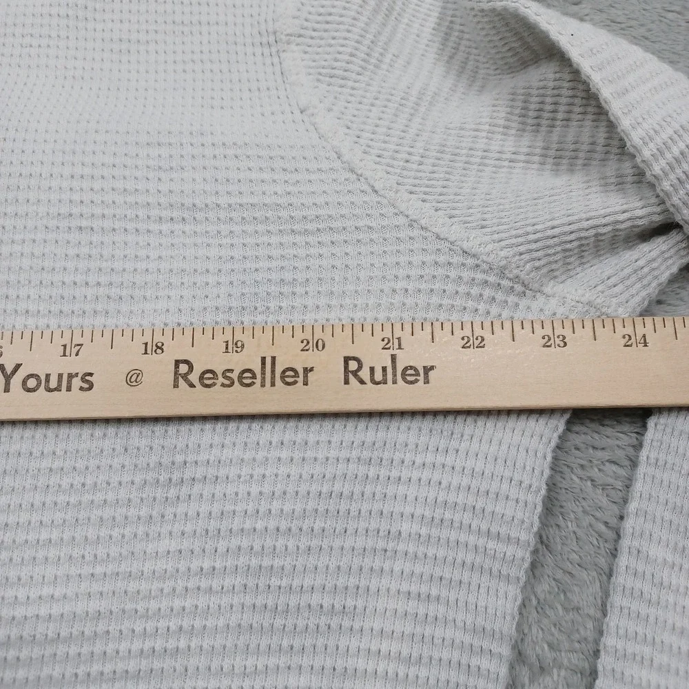 Vintage Polo Ralph Lauren Sweater Mens XL Gray Waffle Knit Hoodie Pullover